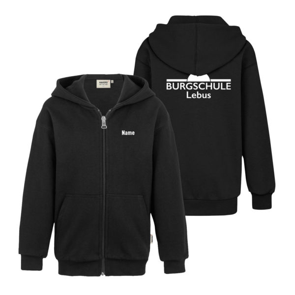 bsl N0 620 Kinder KaputzenSweatjacke 005 schwarz