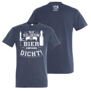 Herren T-Shirt Silikon Bier si0008 Silikon L190 denim
