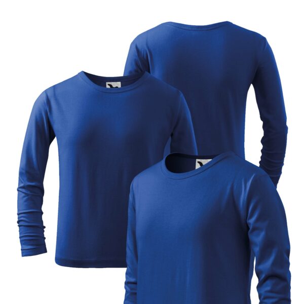 Langarm Kinder T-Shirt unbedruckt FIT T LONGSLEEVE 121 koenigsblau