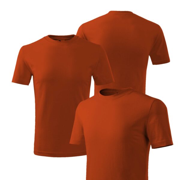 Kurzarm Kinder Shirt unbedruckt CLASSIC NEW 135 orange