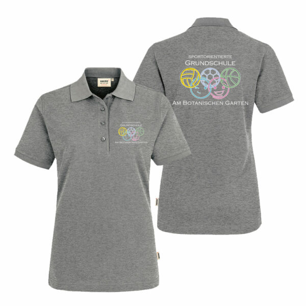 GABG Damen Lehrer Polo Shirt No216 015 graumeliert