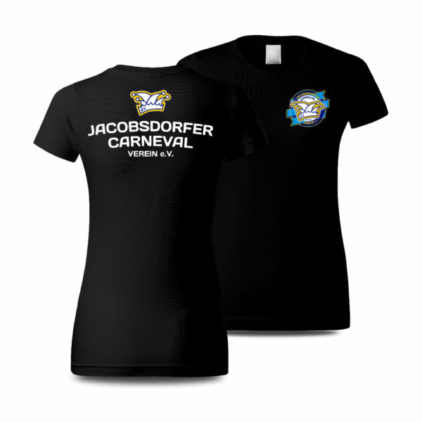 JCV Damen T Shirt Round Neck Damenshirt black