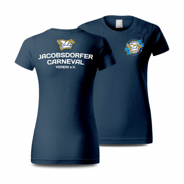 JCV Damen T Shirt Round Neck Damenshirt denim