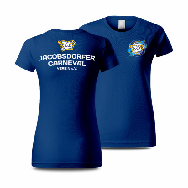 JCV Damen T Shirt Round Neck Damenshirt royalblue