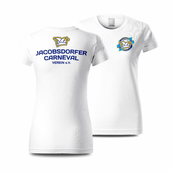 JCV Damen T Shirt Round Neck Damenshirt white
